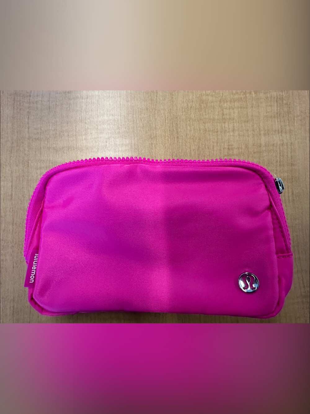 Lululemon Everyday Belt Bag- Cosmic Pink with silver logo- Brand New